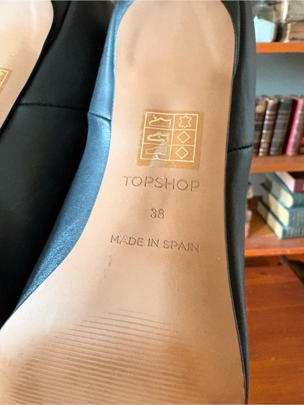 Topshop Black Over-the-Knee Pointed-Toe Boots